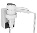 Electric hair dryer JVD brittony white support with switch