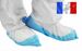White overshoe with blue sole the 400