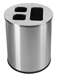 Recyclable waste collector 40L brushed stainless JVD