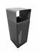 67L black cube recycling bin