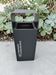 67L black cube recycling bin