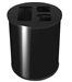 Recyclable waste collector 40L black epoxy JVD