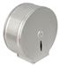 Brushed stainless steel jumbo toilet paper dispenser