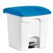HACCP kitchen waste bin 30 L blue pedal