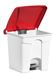 HACCP kitchen waste bin 30 L red pedal