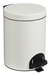 Rossignol metal pedal bin 5L white sanelia