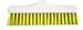 Food broom HACCP yellow 37,5cm flexible