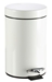 Pedal bin 5 L white metal