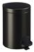 Rossignol metal pedal bin 5L black sanelia