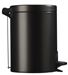 Rossignol metal pedal bin 5L black sanelia