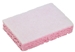 Soft white pink scraping sponge per 10