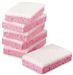 Soft white pink scraping sponge per 10