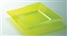 Square fluorescent colored plastic plate 180 x 72