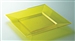 Yellow plastic plate square 180 x 72