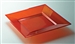 Red plastic plate square 180 x 72