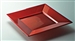 Carmine colored plastic plate square 240 by 96