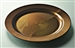 Prestige round chocolate disposable plate 240 mm by 132