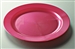 Round magenta plastic plate 240 mm by 132