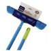 Rubber broom with telescopic handle