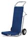 Blue foldable luggage trolley hotel