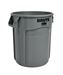 Round 38L Rubbermaid raw container gray