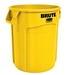 Rubbermaid Brute container round yellow 121 Litres