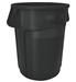 raw container Rubbermaid round black 167 Litres
