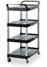 Rubbermaid 4-tier service trolley black