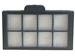 HEPA filter for pulsed air hand dryer