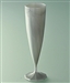 Disposable champagne flute silver 13 cl