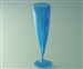 Disposable champagne flute 13 cl blue