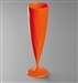 Disposable champagne flute 13 cl orange