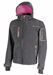 Upower space fushia gray softshell work jacket