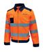 Orange gleam high visibility jacket