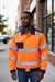 Orange gleam high visibility jacket