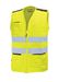 Fluorescent yellow smart high visibility vest