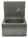 Stainless steel 304 hand washbasin with backsplash