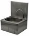 Stainless steel 304 hand washbasin with backsplash