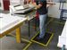 Ergonomic mats safety zone 90x120cm yellow