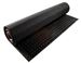 Padded rubber mat 1,20x10m black