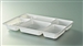 Disposable meal tray 5 compartments without lid 50