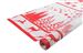Christmas tablecloth red decor 1,18x25m