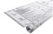 Tablecloth Christmas decor silver 1,18x25m