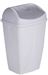 Trash can 35 liters white lid gray