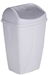 Trash can 50 liters white lid gray