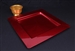 In disposable plate carree carmine prestige package 72