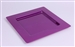 Under purple square plastic plate by 72
