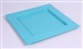 Turquoise square plastic underplate x 72