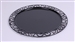 Round black plastic underplate x 72