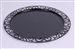 Round black plastic underplate x 72